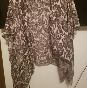 Lane Bryant Pink and black kimono